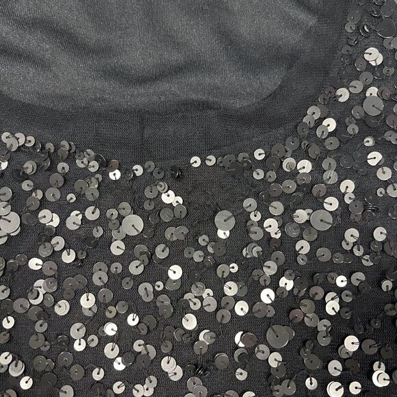 Boston Proper Y2K Black Sequin Club Top - Picture 5 of 5